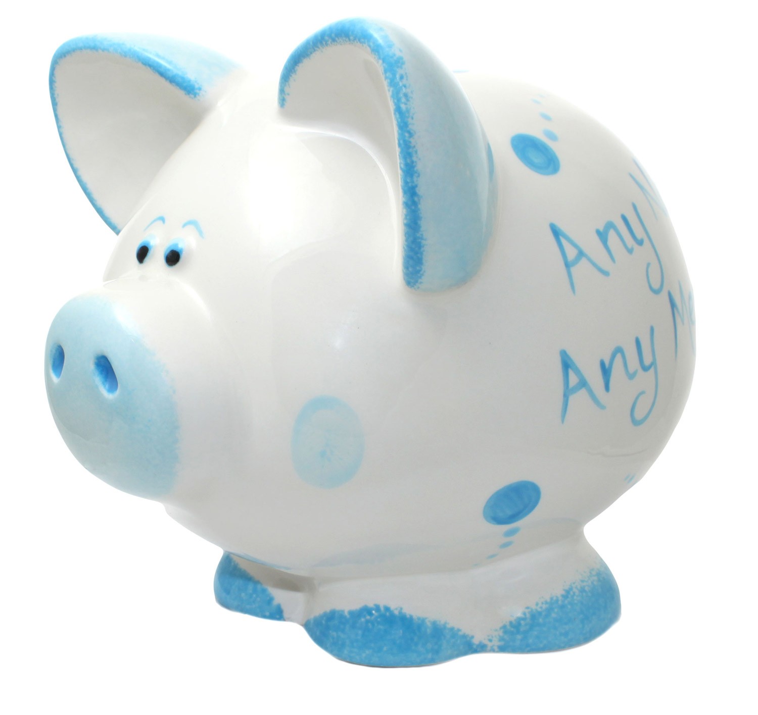 silver pig piggy bank