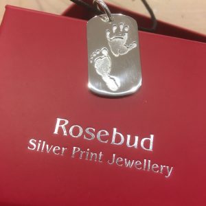 Fine Silverprint Dogtag Large