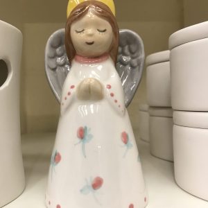 Personalised Ceramic Rosebud Angel